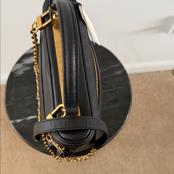Ted Baker Black TIA Mini Zip Top Handle Crossbody Bag with Gold Accents - Picture 7 of 12